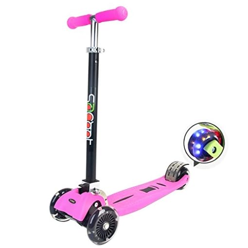 Rimable Foldable Max Kick Scooter with LED Light up Wheels