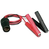 Roadpro 12V Battery Clip-On and Cigarette Lighter Adapter