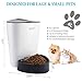 ROMEKER Automatic Cat Feeder 4L Smart Pet Feeder Auto Dog Cat Food Dispenser Timed Cat Feeder Large Dog Food Feeder 6 Meal,Timer Programmable Portion Control Hidden LCD Display Battery/Plug-in Power