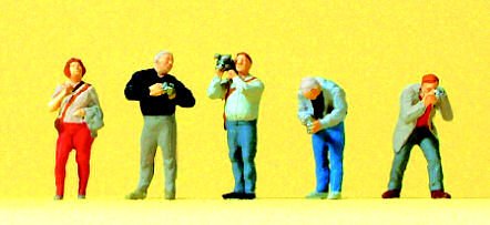 Preiser 79210 Trainspotters (5) Figure Set