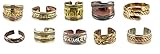 Unique Tibetan Brass Copper Healing Engraved Ring