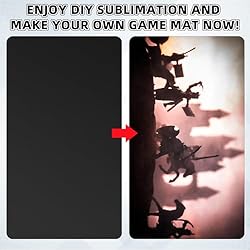 Yexiya 6 Pcs Playing Card Mat Sublimation Blanks