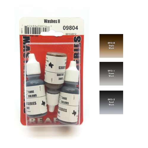 Reaper Miniatures Washes II #09804 Master Series Triads 3 Pack .5oz Paint