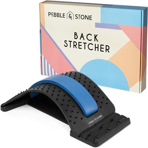 Lumbar Back Stretcher by Pebble & Stone for Lower Back Pain Relief