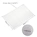 Refrigerator Shelf Liners 6PCS EVA Shelf Liners Can Be Cut Washable Refrigerator Pad Mat Fridge Cushion Liner Non-Adhesive Cupboard Liners Non-Slip Cabinet Drawer Table Liners - (Clear,29x45cm)
