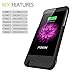 iPhone 6 Plus Battery Case, Foxin 8000 mAh Extended Battery Case Rechargeable Power Bank Charging Case for iPhone 6 Plus (5.5 inch) (8000mah Black)