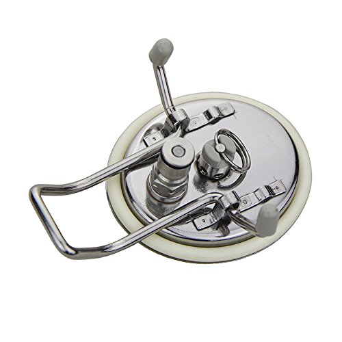 UP100Â® Carbonation Corny Beer Keg Lid Cornelius Style in-Built Pin/Ball Lock Gas Disconnect Homebrew Kegging