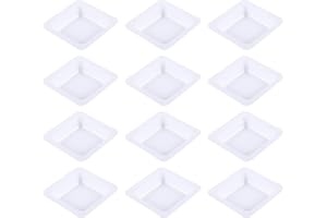 Scicalife Anti- Static Weigh Boat 50pcs 7ml Plastic Weighing Dish Square Weighing Tray Laboratory Supply for Measuring Mixing