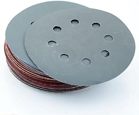 Sanders &amp; Accessories 30x 5" Sanding Disc Sheet Hook and Loop Backed Polishing Sandpaper Set 40-1500#
