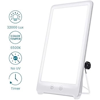 Happy Sun Lampglime 32000 Lux Happy Sun Light With Timer And Simulates Sunlight Uv Free3 Adjustable Brightness Touch Control Happy Light For