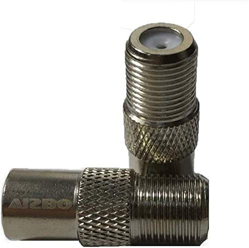 TV Aerial Connector 2 Pack TV Aerial Coaxial Cable F-Connectors Adaptor Satellite F Type Screw Connector Socket to RF Coax Aerial Male Adapter Converter - Image 3