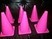 Pink Cones All Pink - Set of 6 9 inch cones