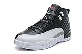 Air Jordan 12 generation of black and white silver clasp