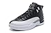 Air Jordan 12 generation of black and white silver clasp