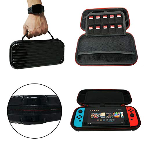 Agoz Nintendo Switch Hardshell Carry Case - Protective Portable Travel Carrying Cover Shell Pouch for Nintendo Switch Console & Accessories