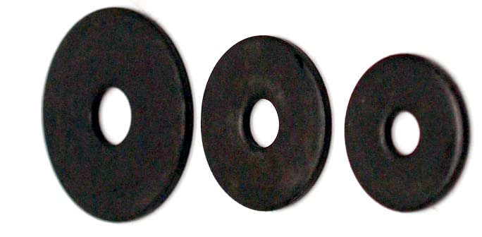 Black Stainless Steel Penny Washers M3 M4 M5 M6 M8 M10 - pack of 6 pcs (M8 x 24mm)