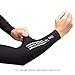 Compression Arm Sleeves, UV Protection Cooler, Sports Elbow Warmers Support for Cycling,Golf,Hiking,Baseball,Basketball 1 Pair (M, Black)