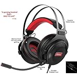 Pro Gaming Headset with Mic (Universal) | Game Changing Premium 3D HD Stereo Sound Video Gamer Wired Headphones for Xbox One, PS4, PC, Laptop and Mobile Device | 3.5mm Connection | HC Gamer Life