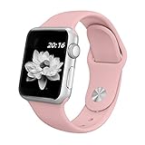 top4cus 42mm Size Soft Silicone Replacement Sport Strap iWatch Band for Apple Watch 42mm All Model - Medium/Large - Medium/Large - Sport Vintage Rose