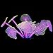 Uniclife Silicone Coral Plant Decorations Glowing Artificial Ornament for Fish Tank Aquarium, Yellow, Ball Shape