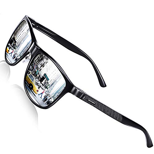 Silver Mirrored Sunglasses - ROCKNIGHT HD Polarized UV Sunglasses for