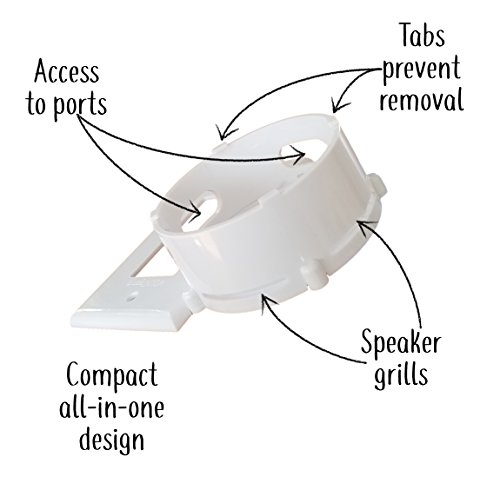 The Lock Mount for 2nd Gen Voice Assistants by Dot Genie: The Lockable Mount for Businesses, Schools, Breakrooms, Waiting Rooms, Offices, VBROs, Homes and Every Other Public Place (White, 1-Pack)