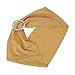 Anself 50PCS Wedding Elastic Spandex Chair Cover Sashes Bows Elastic Chair Bands with Buckle for Party Hotel Event Decorations