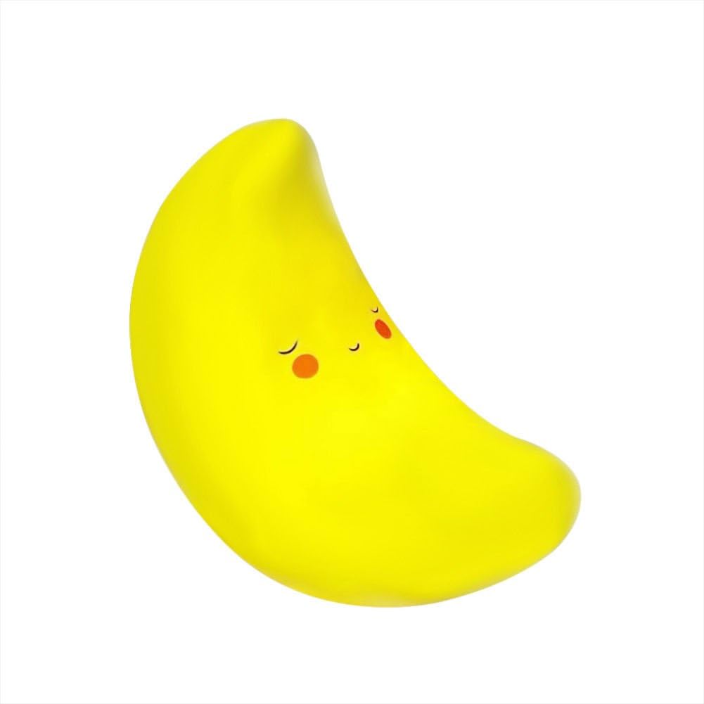 Cute LED Moon Face Night Light Toy for Baby Kids Bedroom Home Decoration Lamp