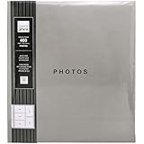 kieragrace KG Jocelyn Photo Album, Holds 400 4 by 6-Inch Photos, Grey