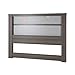 South Shore Gloria Headboard with Lights, King 78-Inch, Gray Maple,