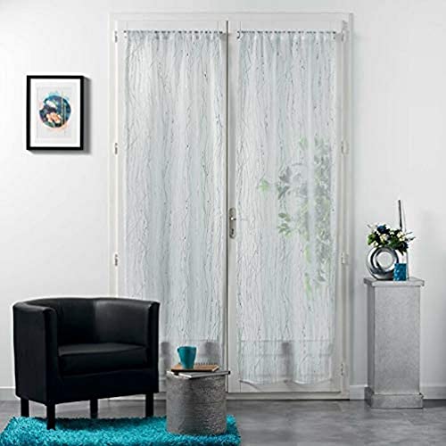 Douceur dInterieur 2 x 70 x 200 cm Sable Filiane Wall Curtains, White