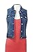 Women's Denim Vest Stretchy Nice Stone Washed W Hand sanding Medium M