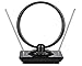 ViewTV AR-886AW Standing Rabbit Ears HD Amplified Digital Indoor TV Antenna - Adjustable Gain - 70 Miles Range - Black
