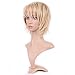 Synthetic Wig with Bang Blonde Japanese Kanekalon Fiber 12 Styles Heat Resistant Full Wig Short Hair Full Head 4.5'' / 4.5 inch+Stretchable Elastic Wig Net for Women,Light Ash Blonde