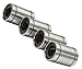Pack of 4 LME12UU Linear Motion 12 mm Ball Bushings, Closed Type, Metric