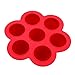 Homemade Baby Food Storage Containers - Silicone Freezer Trays With Lid 2oz Red
