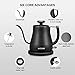 Electric Kettle, Aicook Gooseneck Kettle for Coffee or Tea, Pour Over Kettle with Integrated Thermometer, Stainless Steel Coffee Teapots Kettle with Auto Shut-Off, Boil-Dry Protection, 1000W, 0.8L