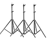 Neewer 3 Pieces 6ft/75 inch/190cm Photography Tripod Light Stands for Studio Kits,Video, Lights, Softboxes, Reflectors, etc.
