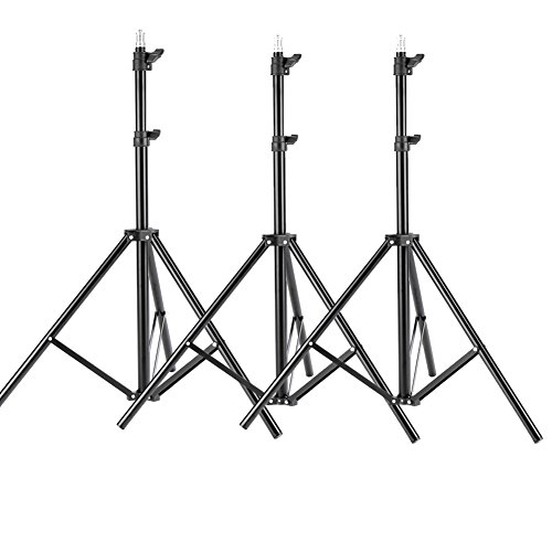 Neewer 3 Pieces 6ft/75 inch/190cm Photography Tripod Light Stands for Studio Kits,Video, Lights, Softboxes, Reflectors, etc.