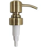Metal Soap Dispenser Pump Head Replacement Pump for Your Soap or Lotion Dispenser, 304 Stainless Steel Replacement Pump for Liquid Hand Soap Dispensers(Bronze)