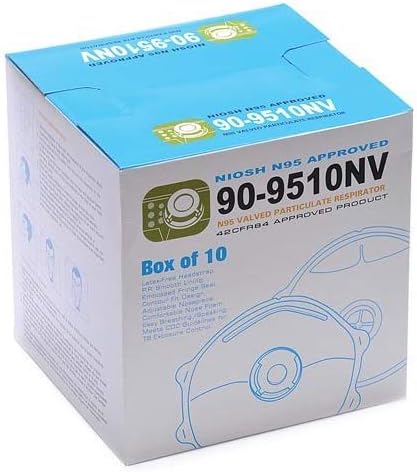 N95 Approved 90-9510NV Valved Particulate Respirator