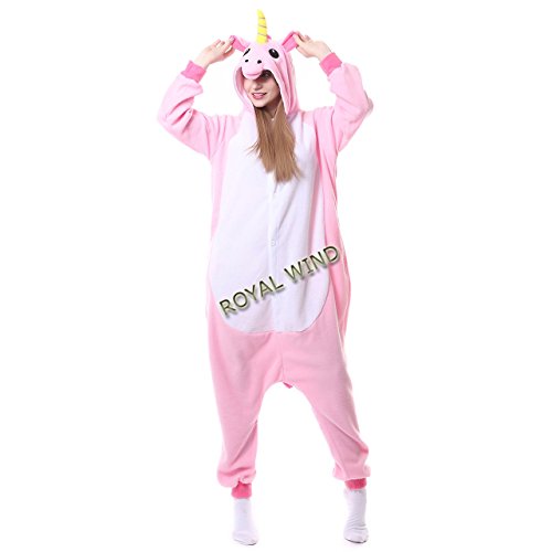 Adult Pink Unicorn Onesie Pajamas Kigurumi Cosplay Costumes Animal Outfit