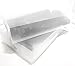 8 Pack Long Boot-Size Clear Foldable Plastic Storage Box Container for Closet Organizer