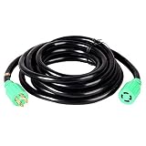 Atima Generator Extension Power Cord Cable Nema L14-30 Transfer Switch AGC102 20-Feet 4 Wire 10 Gauge 30A 125/250 V 4 Prong