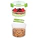 Sistema To Go Collection Breakfast Bowl Food Storage Container, 17.9 Ounce/ 2.2 Cup, Blue or Pink or Green Color