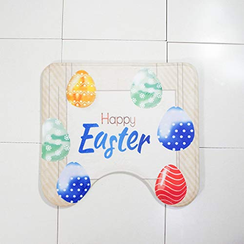 image for MatureGirl Bathroom Rug Mat - Bath Mat Carpet - Easter Pattern Soft Ca