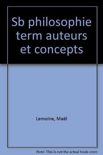 Philosophie, terminales L, ES, et S