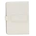 iRULU Leather USB Keyboard Case for 8-9 Inch Touch Screen Tablet with Buttons and Stand -White