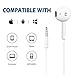 Abonex in-ear headset, Apple earphones, Remote control perfect for iPhone 6s 6 Plus 5s 5 4s 4 SE 5C iPad 7 8 7s IOS S7 S6 Note 1 2 3, Tablet PC and Other Compatible Devices (2 Pack- White)