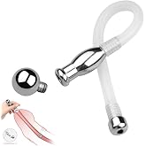 OkiiO Stainless Steel Removable Urethral Tube Penile Expansion Stick Urethra Penis Expansion Trainer Urethra Stick Urethra Plug Manual Masturbation Orgasm Device for Men (Round), Black